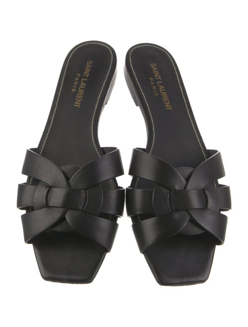 Saint Laurent Leather Slides