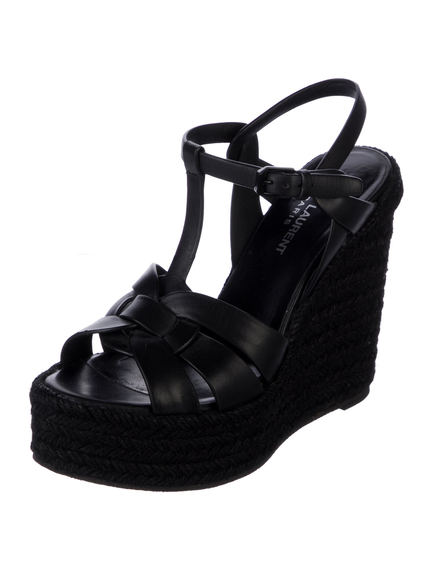 Saint Laurent Leather Espadrilles