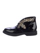 Saint Laurent Patent Leather Animal Print Moccasins