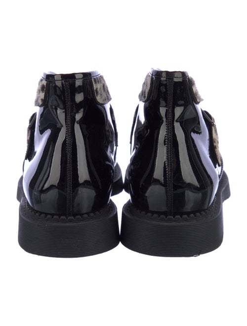 Saint Laurent Patent Leather Animal Print Moccasins