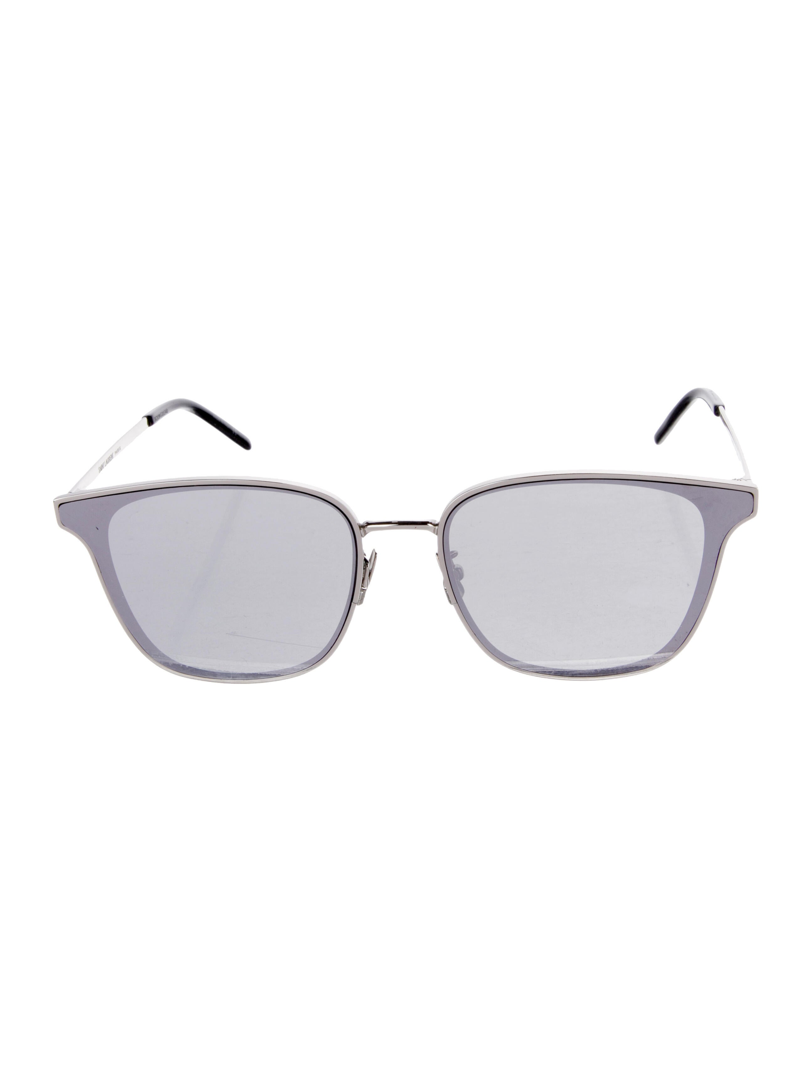 Saint Laurent Square Mirrored Sunglasses