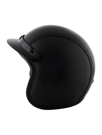 Saint Laurent Hedon Perforated Leather Bike Helmet