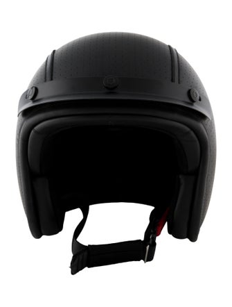 Saint Laurent Hedon Perforated Leather Bike Helmet
