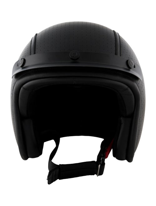 Saint Laurent Hedon Perforated Leather Bike Helmet