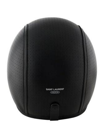 Saint Laurent Hedon Perforated Leather Bike Helmet