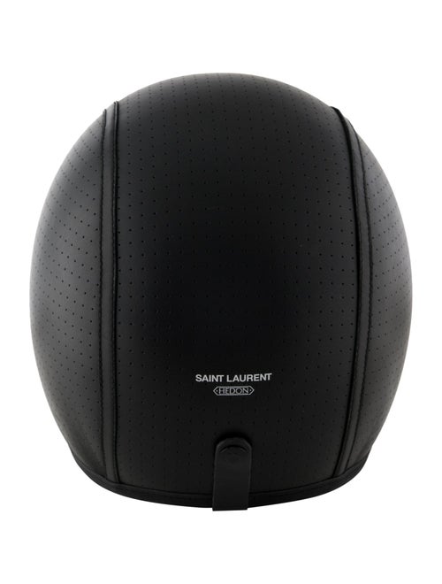 Saint Laurent Hedon Perforated Leather Bike Helmet