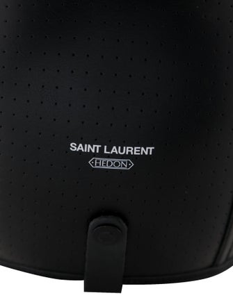 Saint Laurent Hedon Perforated Leather Bike Helmet