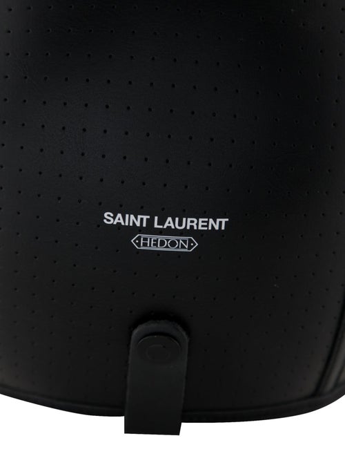 Saint Laurent Hedon Perforated Leather Bike Helmet