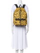 Saint Laurent Canvas Tiger Print Backpack