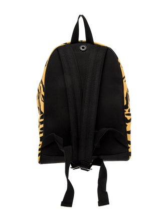 Saint Laurent Canvas Tiger Print Backpack