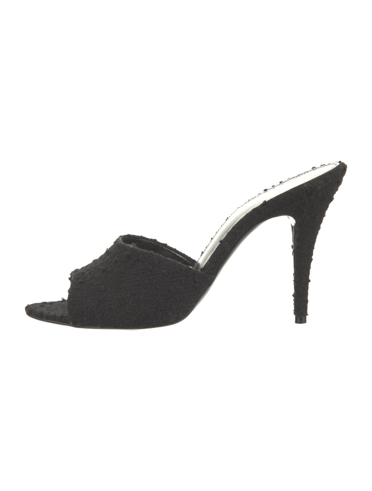 Saint Laurent Tweed Slides