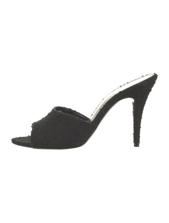 Saint Laurent Tweed Slides