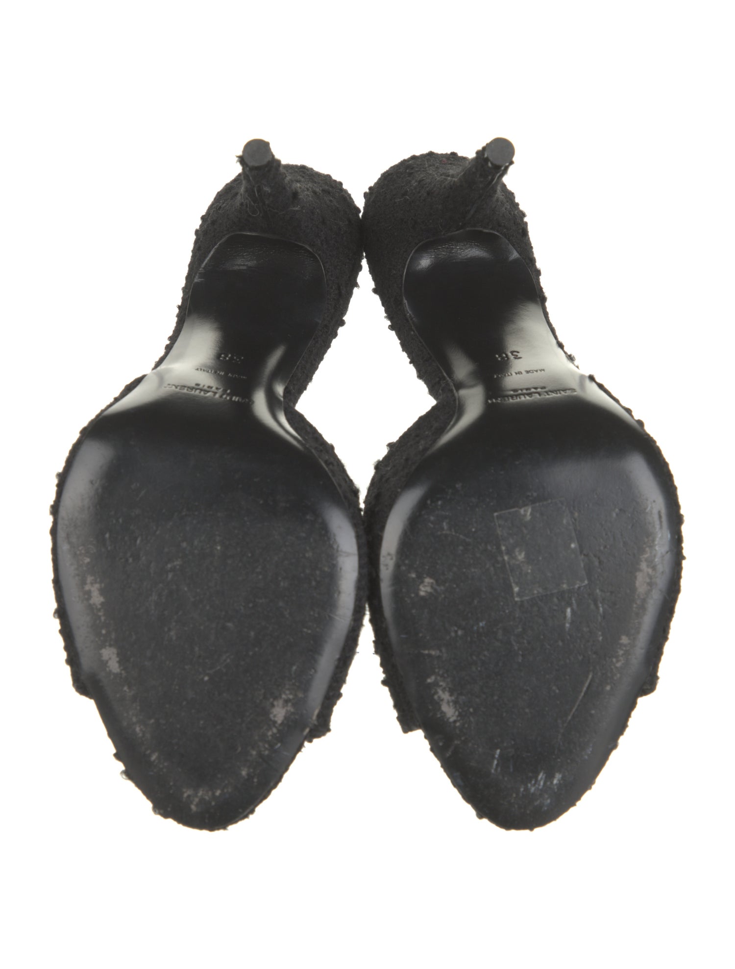 Saint Laurent Tweed Slides