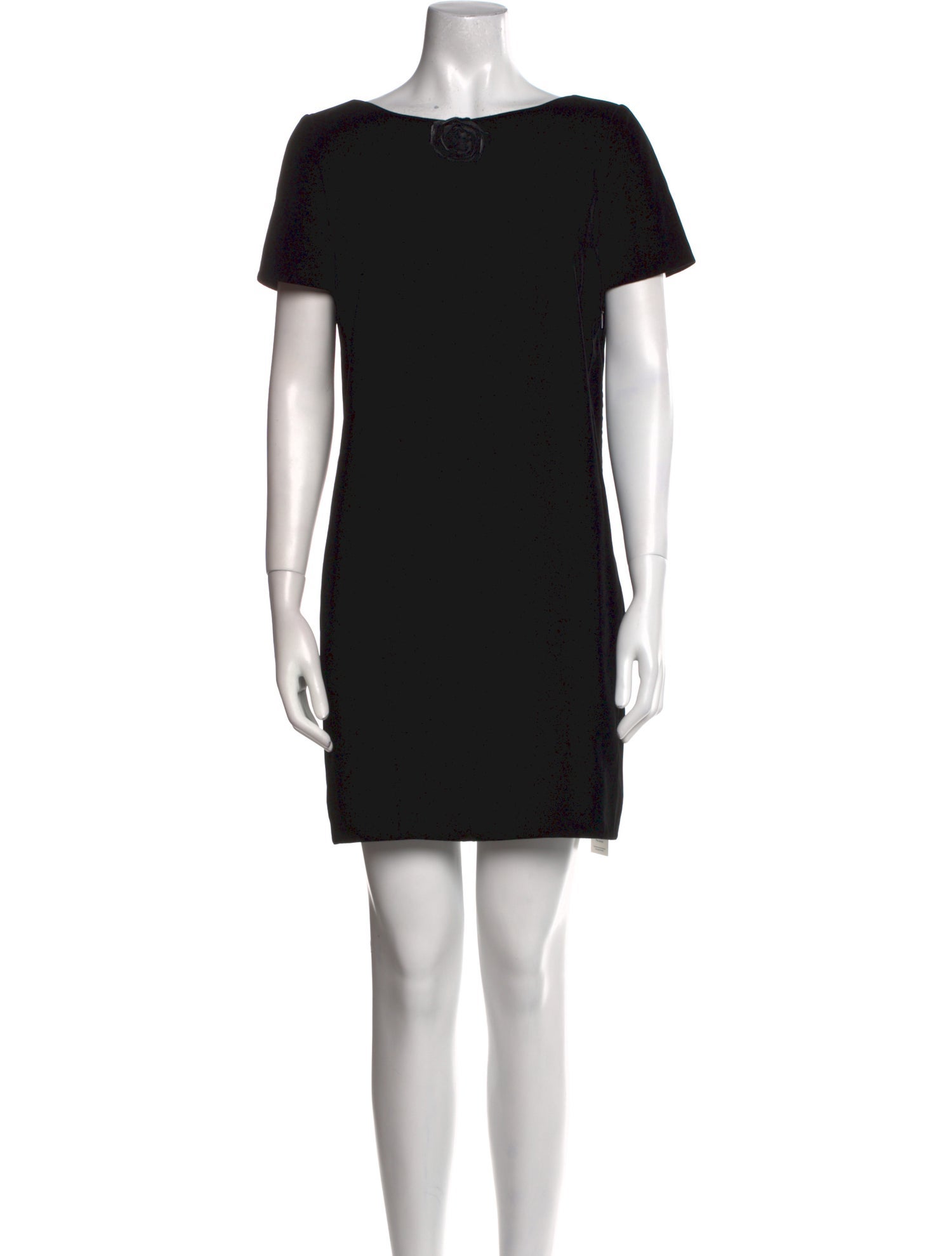 Saint Laurent Bateau Neckline Mini Dress