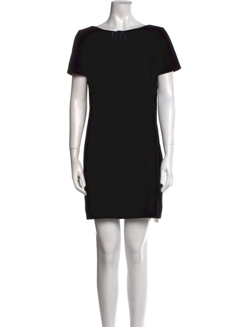 Saint Laurent Bateau Neckline Mini Dress