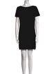 Saint Laurent Bateau Neckline Mini Dress