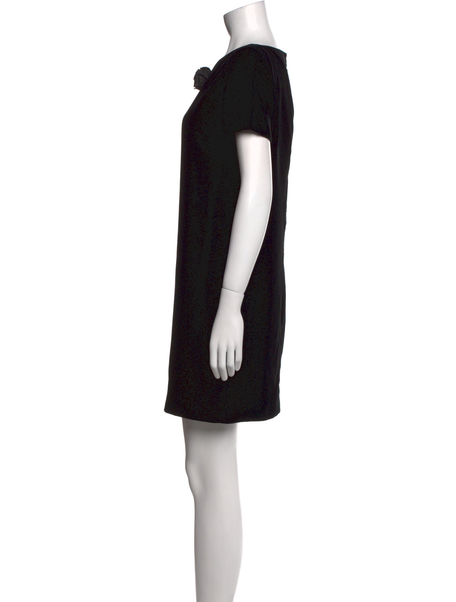 Saint Laurent Bateau Neckline Mini Dress