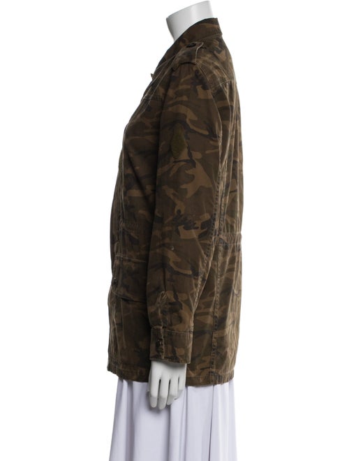 Saint Laurent Camouflage Print Utility Jacket