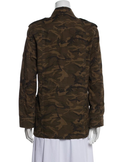 Saint Laurent Camouflage Print Utility Jacket