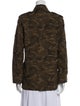 Saint Laurent Camouflage Print Utility Jacket