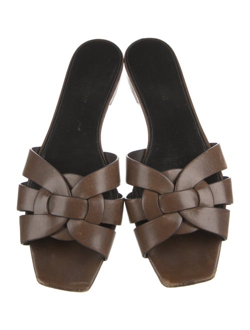 Saint Laurent Leather Slides