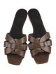 Saint Laurent Leather Slides