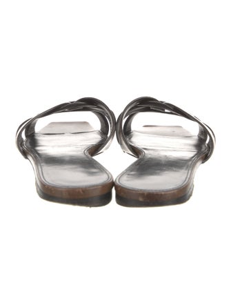 Saint Laurent Leather Slides