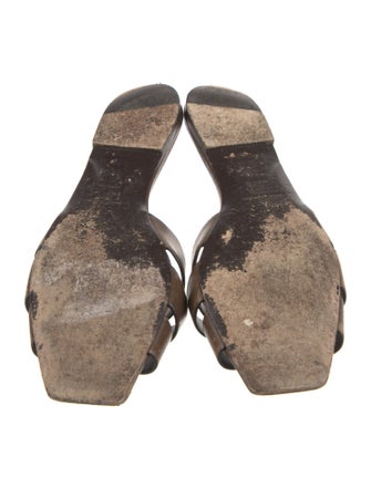 Saint Laurent Leather Slides