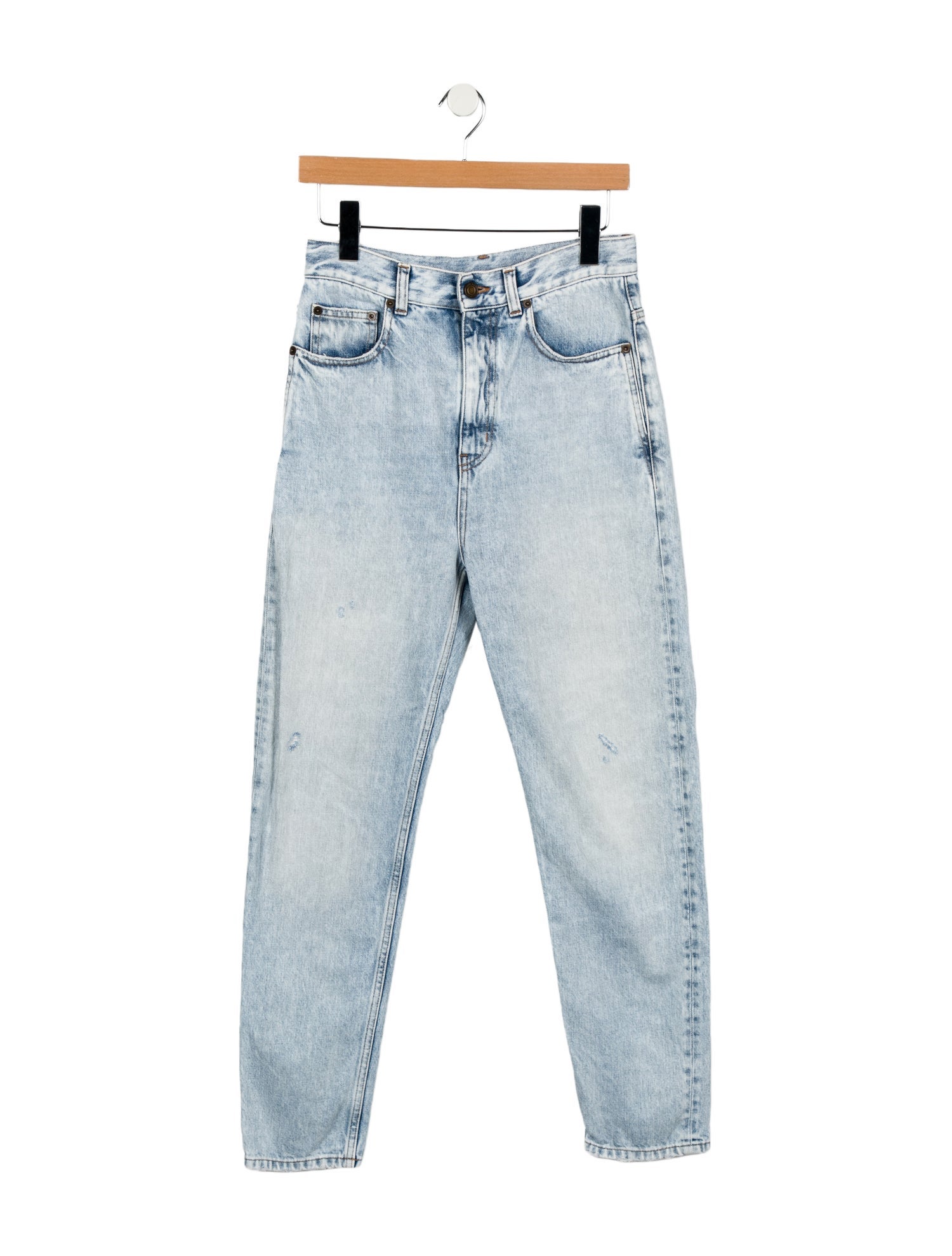 Saint Laurent High-Rise Skinny Leg Jeans
