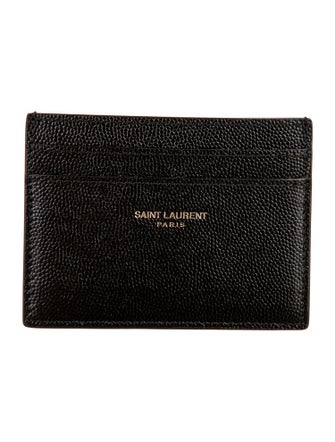 Saint Laurent Leather Printed Card Holder
