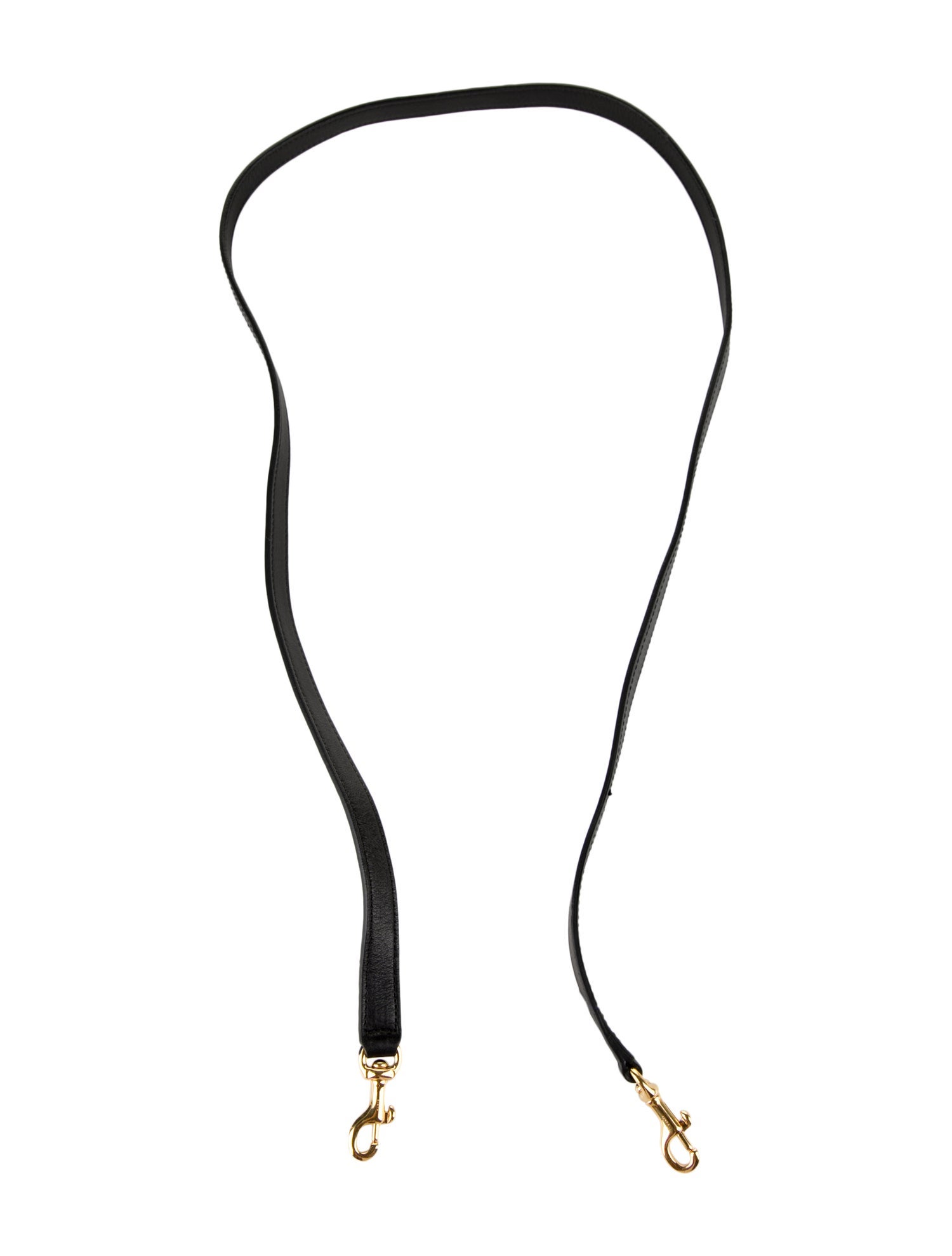 Saint Laurent Black Leather Bag Strap