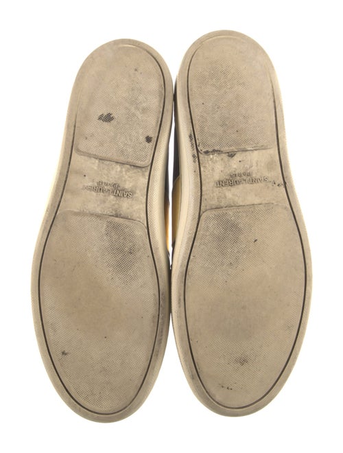 Saint Laurent Leather Colorblock Pattern Sneakers