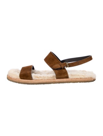 Saint Laurent Joan Noe Suede Sandals