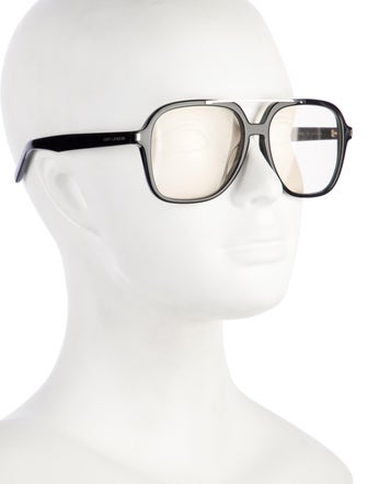 Saint Laurent Oversize Mirrored Sunglasses