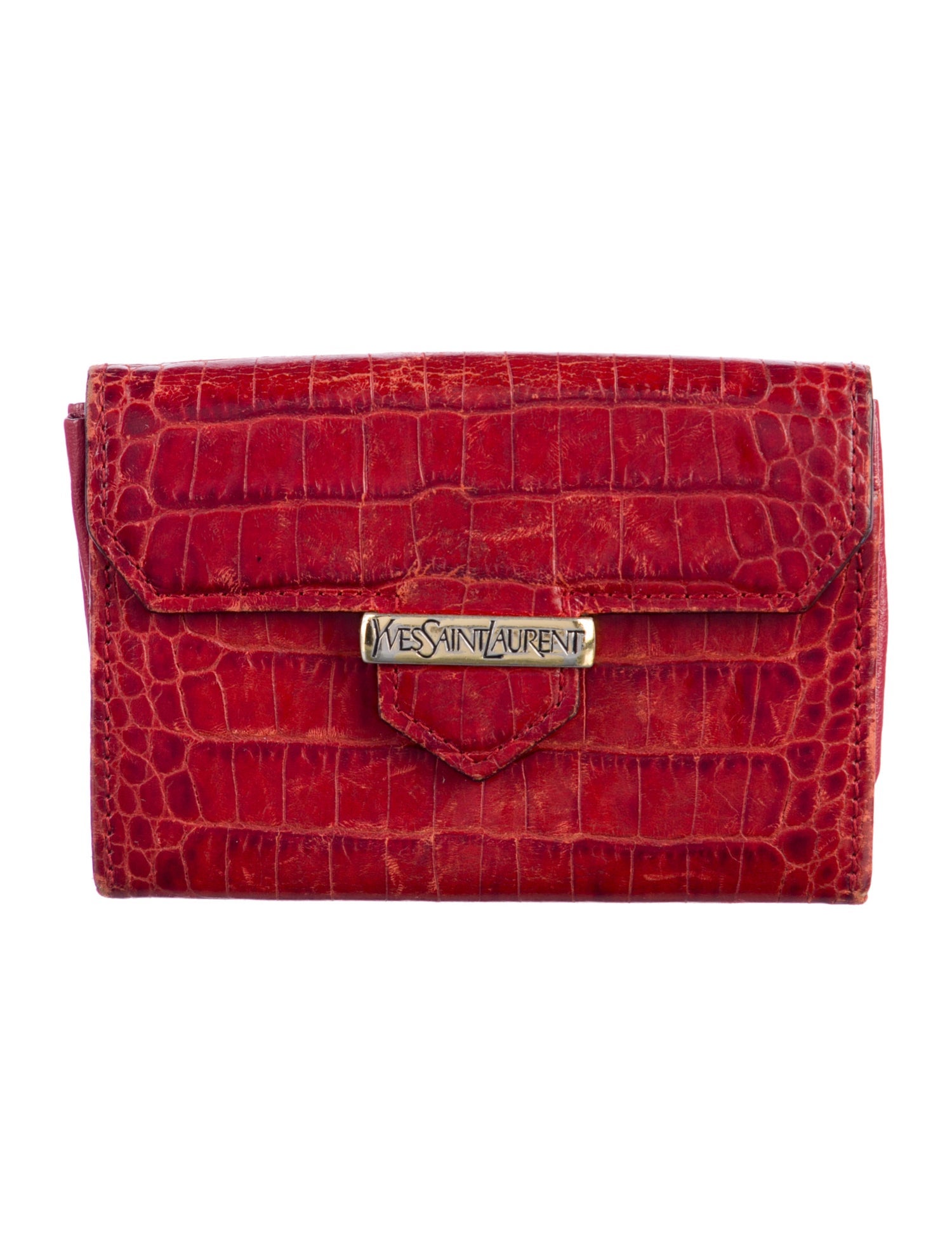 Yves Saint Laurent Vintage Leather Compact Wallet