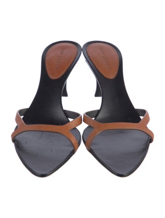 Saint Laurent Leather Slides