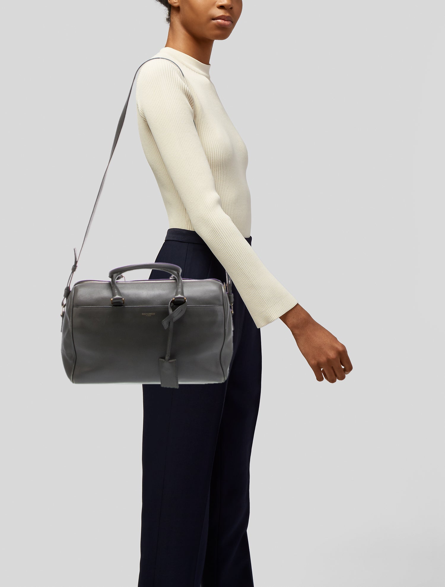 Saint Laurent Leather Top Handle Bag