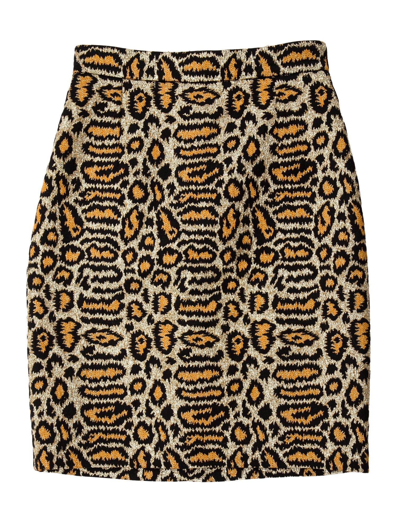 Saint Laurent Animal Print Mini Skirt