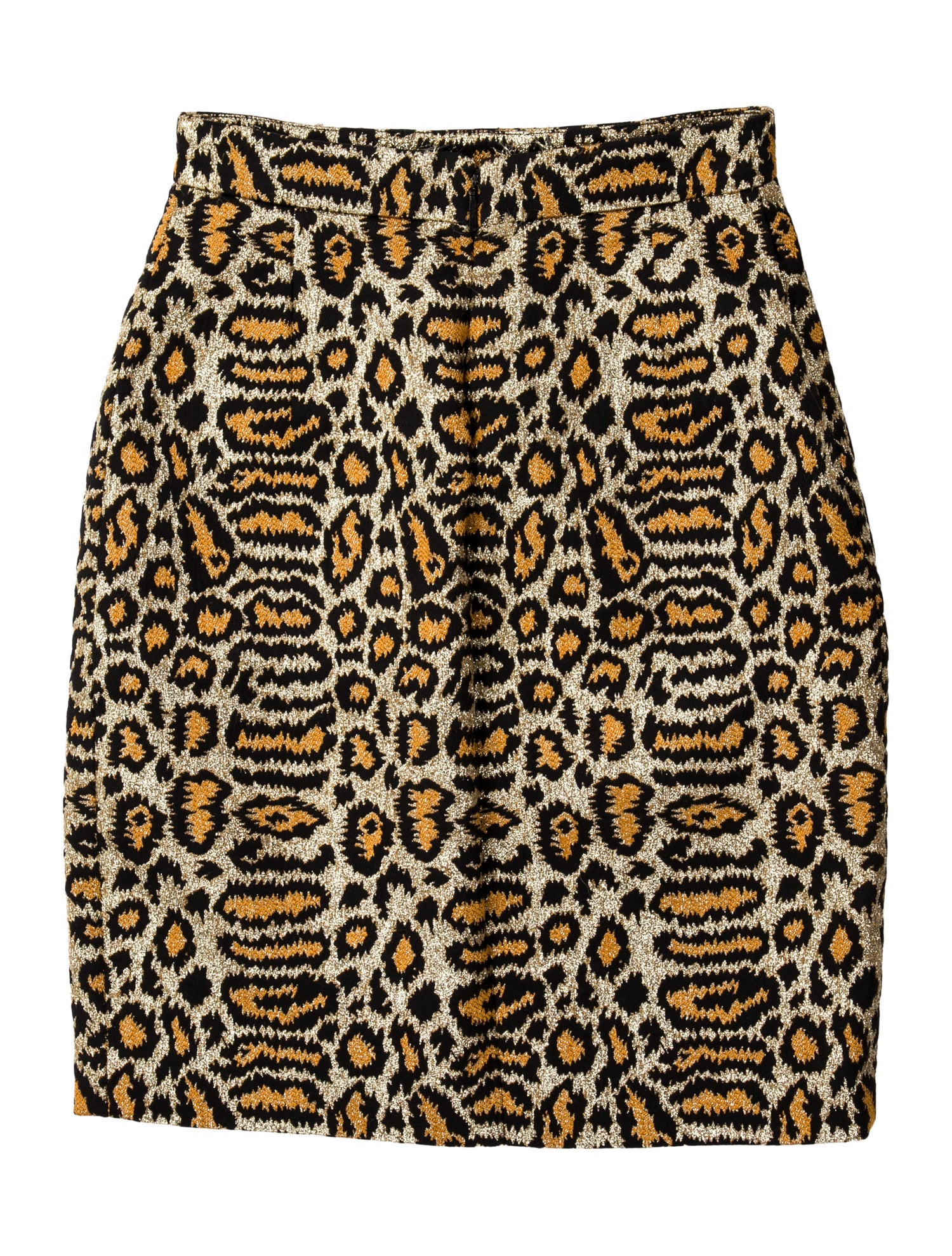 Saint Laurent Animal Print Mini Skirt