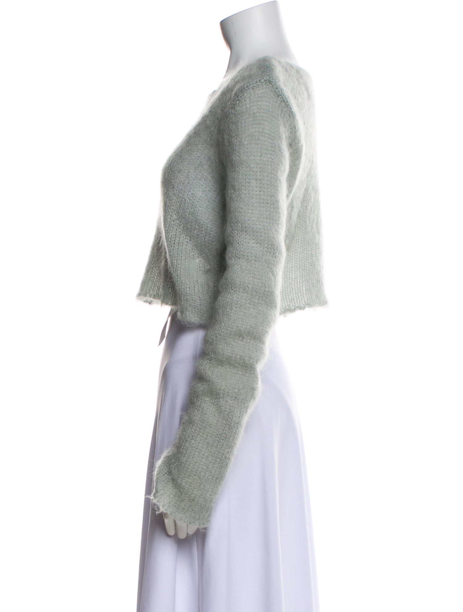 Saint Laurent Mohair Scoop Neck Sweater