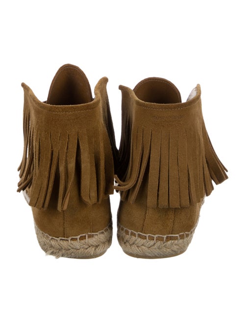 Saint Laurent Suede Lace-Up Boots