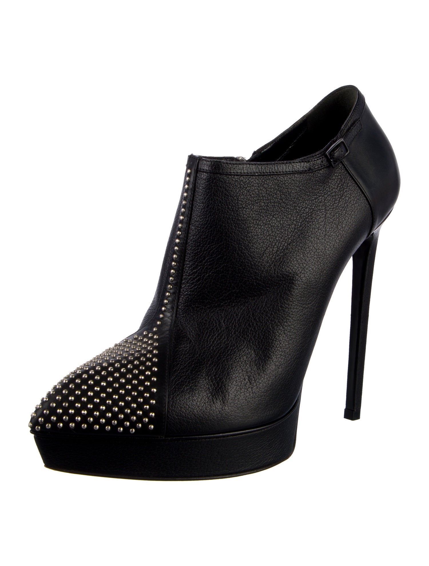 Saint Laurent Leather Studded Accents Pumps