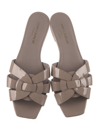 Saint Laurent Patent Leather Slides