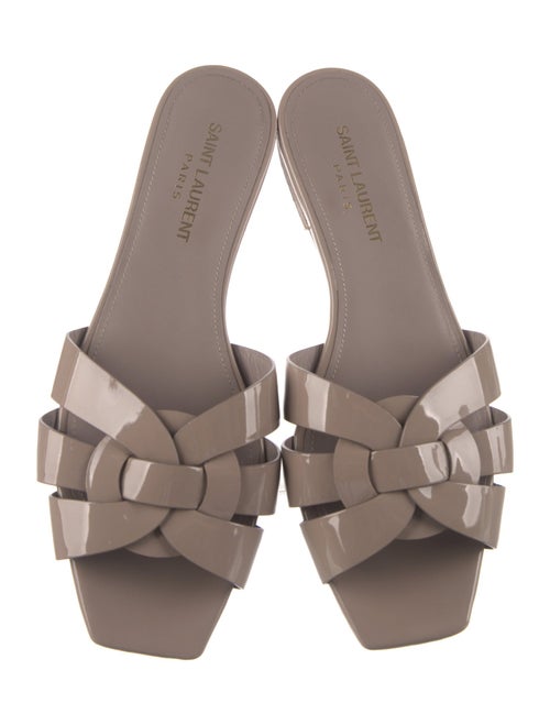 Saint Laurent Patent Leather Slides