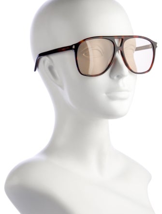 Saint Laurent Oversize Mirrored Sunglasses