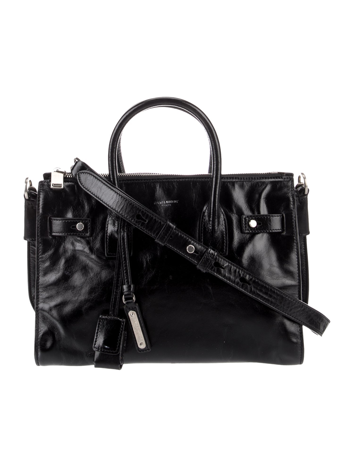 Saint Laurent Leather Sac De Jour Baby