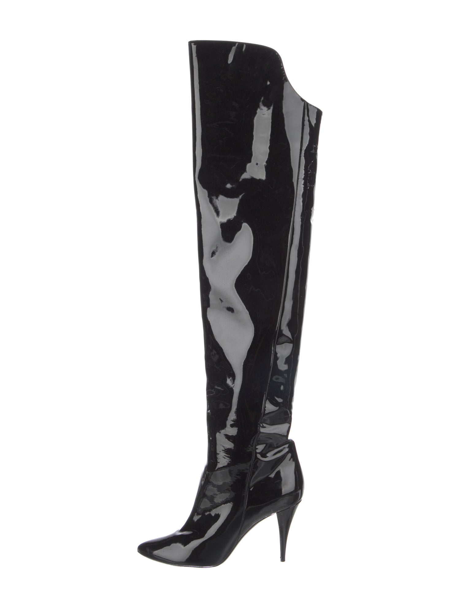 Saint Laurent Patent Leather Boots