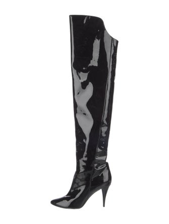 Saint Laurent Patent Leather Boots