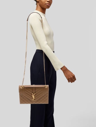 Saint Laurent Quilted Envelope Medium