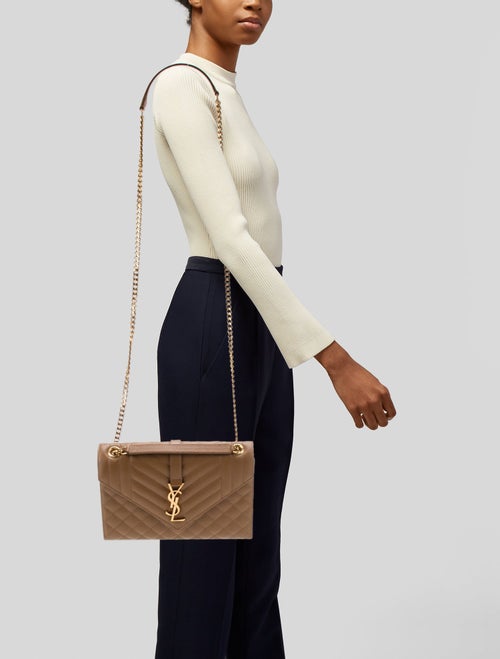Saint Laurent Quilted Envelope Medium